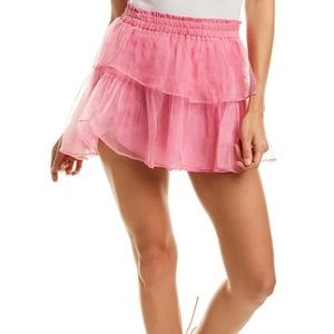 NWOT Rare LoveShackFancy Ruffle Mini Skirt